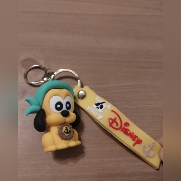 Disney Accessories - New Disney 3D Rubber Pluto Pirate Keychain | Cute Cartoon Character Bag Charm